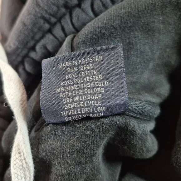 Vintage Bay State Apparel "IRISH" Pullover Kangaroo Hoodie Sweatshirt Men's L - Picture 4 of 10